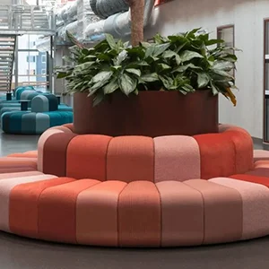 Circular Modular Seating with Central Planter (Commercial Lounge Furniture)