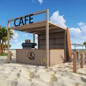 Classic Wooden Food Kiosk