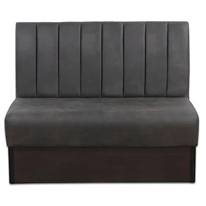 Commercial Cafe Booth Seating with Vertical Panel Design