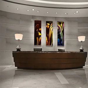 Luxury Abstract Vertical Panel Painting Set