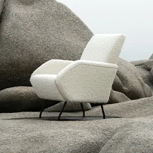 Modern Hotel Lounge Armchair (Soft Fabric Seating)