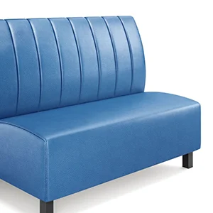 Modern Line Norway Restaurant Booth with Channel-Tufted Back