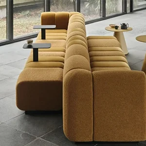 Modular Lounge Sofa with Integrated Side Tables