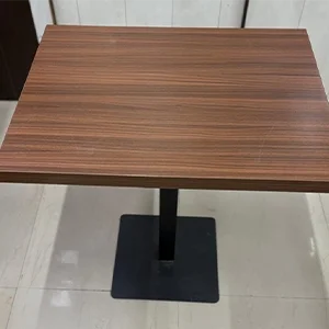 Restaurant Table with Wooden Top